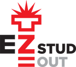 EZ STUD OUT logo black